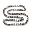 201 Stainless Steel Byzantine Chain Necklace NJEW-F222-19P-1