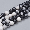 Natural Gemstone Imitation Zebra Jasper Beads Strands G-G829-07-6mm-1