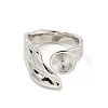 Brass Cup Peg Open Cuff Ring Settings KK-G518-03P-2