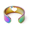 Ion Plating(IP) 201 Stainless Steel Ring RJEW-E063-05M-3