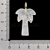 Natural Mixed Stone Carved Pendants G-C282-04-4