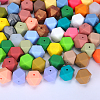 Hexagonal Silicone Beads SI-JX0020A-46-4