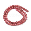 Natural Thulite Beads Strands G-Z044-A02-01-5