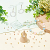 320Pcs 4 Style Brass Solid Beads KK-PH0009-18-6