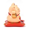 ABS Plastic Solar Powered Maneki-neko Figurines DJEW-B017-01A-02-2