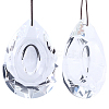 Transparent Glass Pendants GLAA-SP0001-18C-1