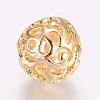 Long-Lasting Plated Brass Beads KK-K181-02G-2