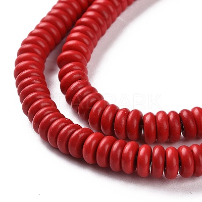 Synthetic Turquoise Beads Strands TURQ-G109-6x3mm-11-1