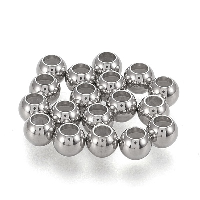 202 Stainless Steel Beads X-STAS-K204-02D-P-1