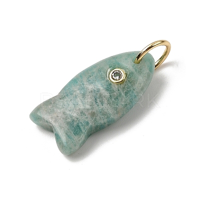 Natural Amazonite Pendants X-G-A297-01G-05-1