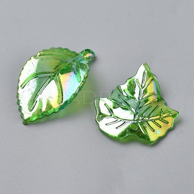 40Pcs Transparent Acrylic Pendants TACR-WH20002-15-1