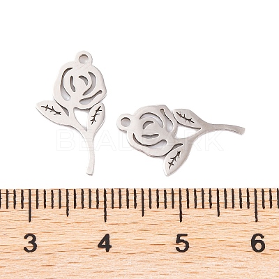 Non-Tarnish 5Pcs 201 Stainless Steel Pendants STAS-M056-06P-1