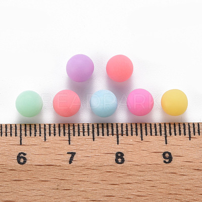 Opaque Acrylic Beads PAB702Y-B01-1