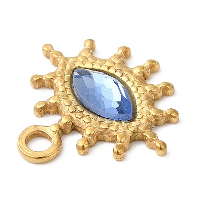 Real 18K Gold Plated 304 Stainless Steel Pendants STAS-A084-19G-03-1