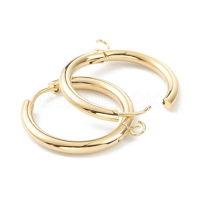 201 Stainless Steel Huggie Hoop Earring Findings STAS-P283-01M-G-1