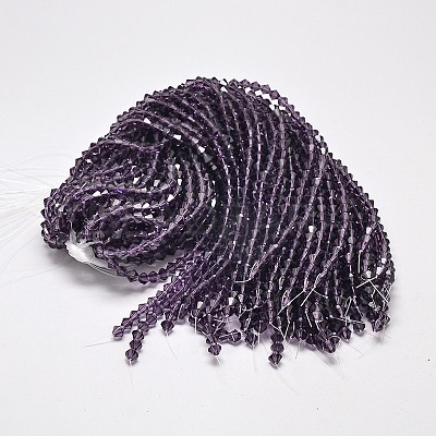 Transparent Glass Beads Strands EGLA-A039-T2mm-D04-1