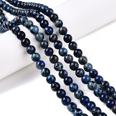 Natural Imperial Jasper Beads Strands G-N342-63A-1