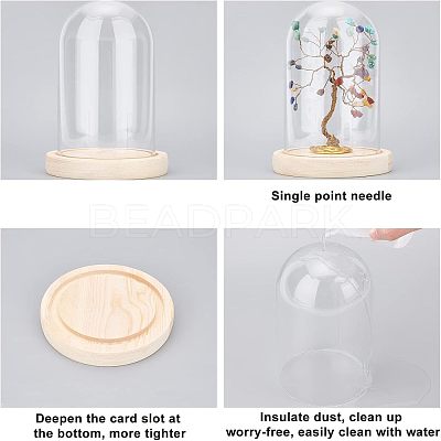 Glass Dome Cover ODIS-WH0010-41B-1