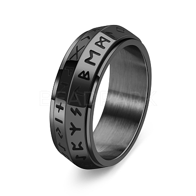 Rotatable Stainless Steel Finger Ring PW-WG27E87-21-1