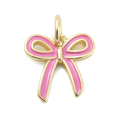 Brass Enamel Charms X-KK-H206-15G-03-1