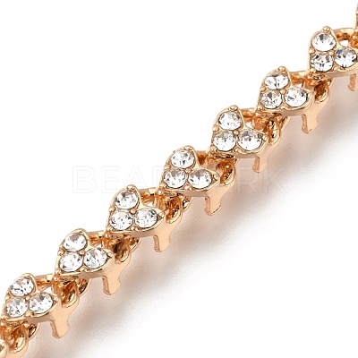 Alloy Heart Link Bracelets BJEW-Z009-01LG-1