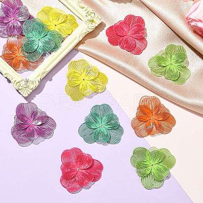 12Pcs 6 Colors 430 Stainless Steel Bead Caps STAS-CJ0002-54-1