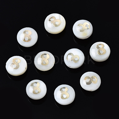 Natural Freshwater Shell Beads SHEL-N003-20-08-1