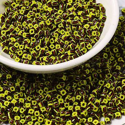 8/0 Opaque Colours Seep Glass Seed Beads SEED-F003-04B-04-1