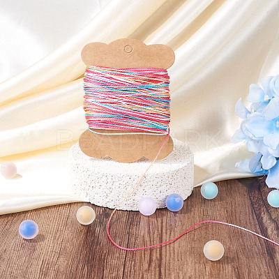 50M Gradient Color Waxed Polyester Cords YC-TADJ0001-04B-1
