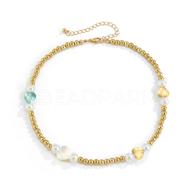 100Pcs 10 Colors Transparent Glass Beads GLAA-CJ0001-56-1