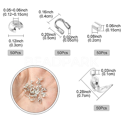 200Pcs 4 Style DIY Jewelry Making Findings Kit KK-YW0002-17-1