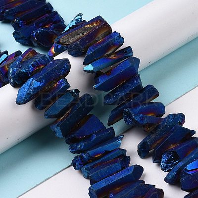 Natural Quartz Crystal Points Beads Strands G-K181-B14-1