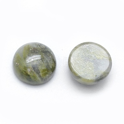 Natural Unakite Cabochons G-E492-H-24-1