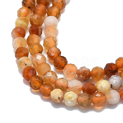 Natural Fire Opal Beads Strands G-G106-C03-02-1