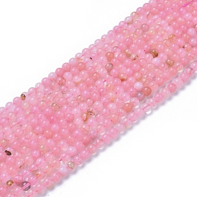 Natural Rose Quartz Beads Strands X-G-F591-04-6mm-1