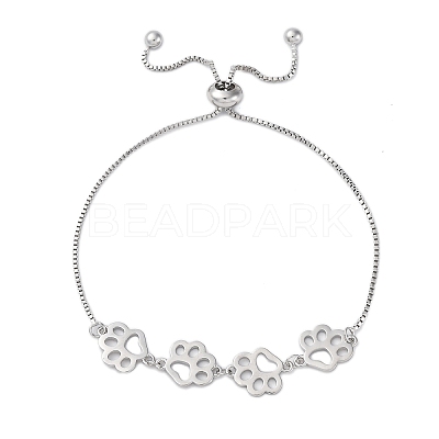 Brass Box Chain Slider Bracelets BJEW-S169-01P-1