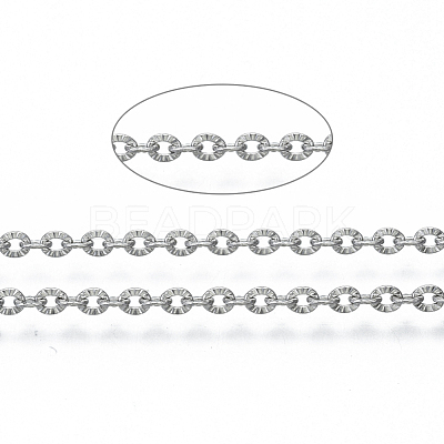 Tarnish Resistant 304 Stainless Steel Chains CHS-S001-12A-P-1