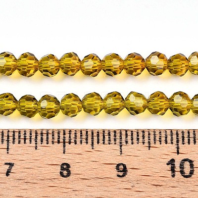 Baking Paint Transparent Glass Beads X1-DGLA-A035-T4mm-A05-1
