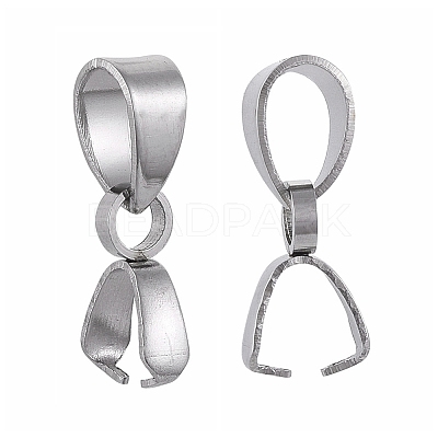 Tarnish Resistant 304 Stainless Steel Pinch Bails LS-X-STAS-K146-090-2.5x14-1