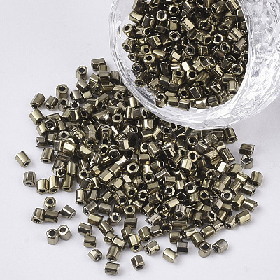 8/0 Two Cut Glass Seed Beads SEED-S033-03A-05-1