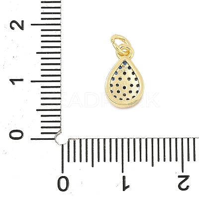 Brass Micro Pave Cubic Zirconia Pendants X-KK-U056-09G-1