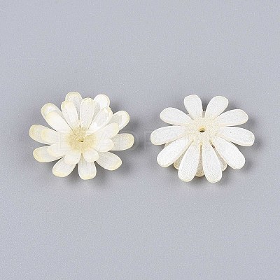 Flower Acrylic Bead Caps SACR-T017-50A-1