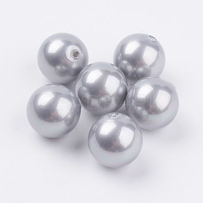 Shell Pearl Half Drilled Beads BSHE-G016-12mm-04-1