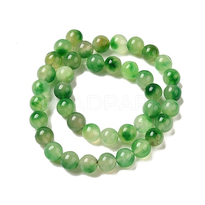 Natural Dyed White Jade Beads Strands G-M402-C04-21-1