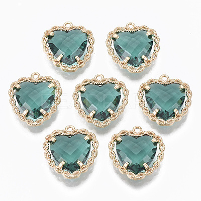 Glass Pendants GLAA-T021-04E-1