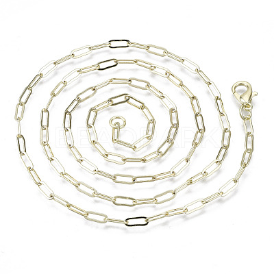 Brass Paperclip Chains X-MAK-S072-10A-14KC-1