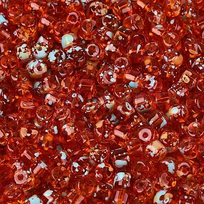 Transparent Colours Picasso Glass Beads SEED-Q039-05A-C05-1