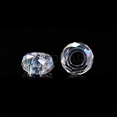 Transparent Glass European Beads GPDL-N005-D14mm-A01-1