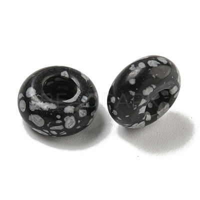 Synthetic Snowflake Obsidian Beads G-Q173-03A-02-1