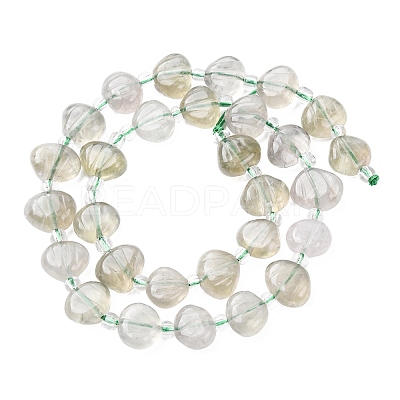 Natural Green Quartz Carved Beads Strands G-H339-A05-01-1